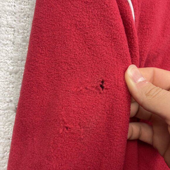 VTG Montreal Canadiens Polar Fleece Full Zip Jacket Wom M Red Ilanco NHL Hockey - Picture 6 of 15